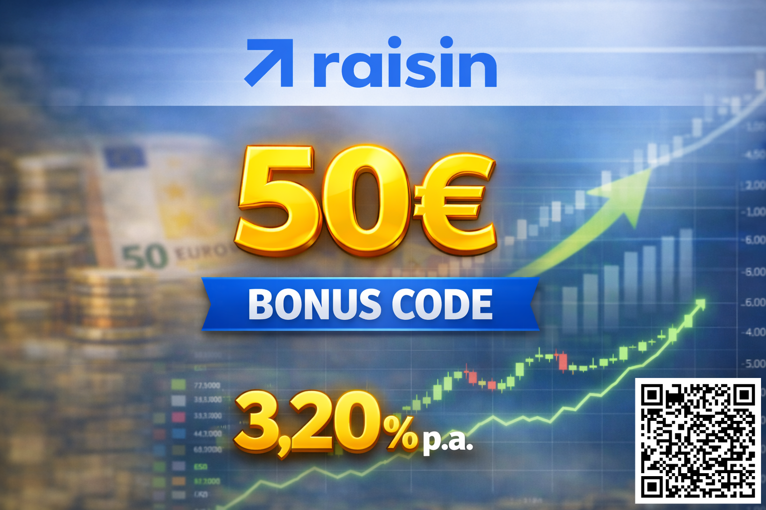 50 EUR Bonus Code /Raisin Germany Referral / Invitation Link / Einladung/ Empfehlung